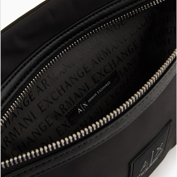 Armani Exchange Black mini Backpack with Silver Accents - Picture 4 of 5